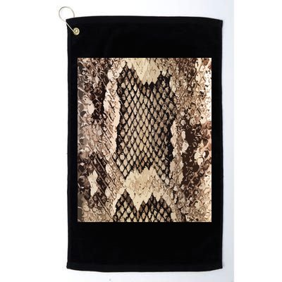 Snakeskin Print Snake Reptile Animal Rattlesnake Golf Towel