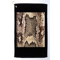 Snakeskin Print Snake Reptile Animal Rattlesnake Golf Towel