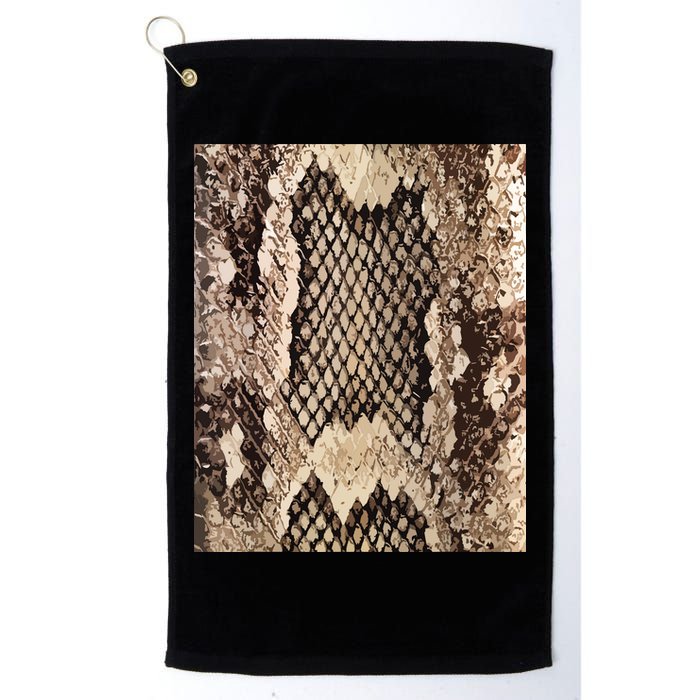 Snakeskin Print Snake Reptile Animal Rattlesnake Golf Towel