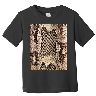 Snakeskin Print Snake Reptile Animal Rattlesnake Toddler T-Shirt