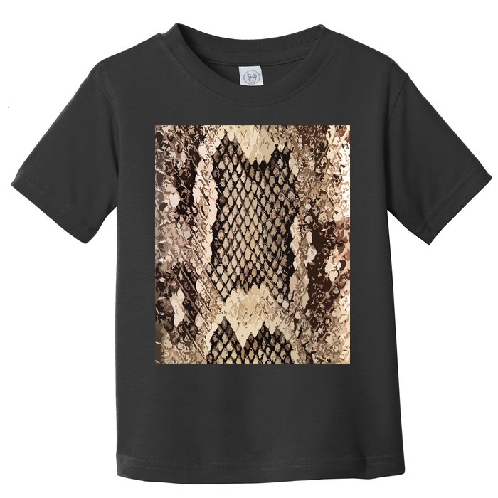 Snakeskin Print Snake Reptile Animal Rattlesnake Toddler T-Shirt
