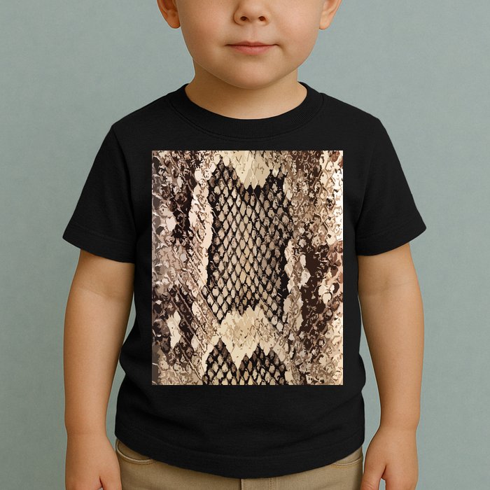 Snakeskin Print Snake Reptile Animal Rattlesnake Toddler T-Shirt