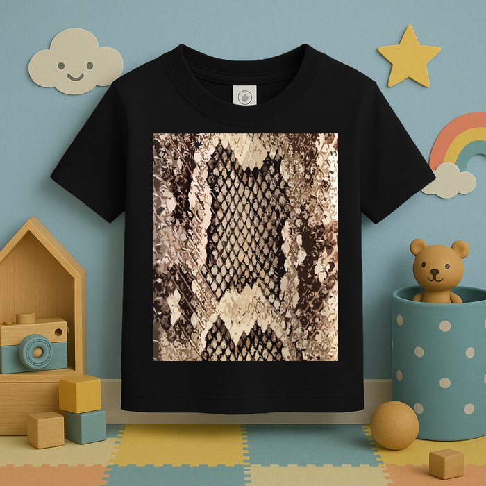Snakeskin Print Snake Reptile Animal Rattlesnake Toddler T-Shirt
