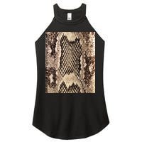 Snakeskin Print Snake Reptile Animal Rattlesnake Women's Perfect Tri Rocker Tank