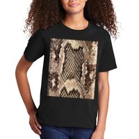 Snakeskin Print Snake Reptile Animal Rattlesnake Kids T-Shirt