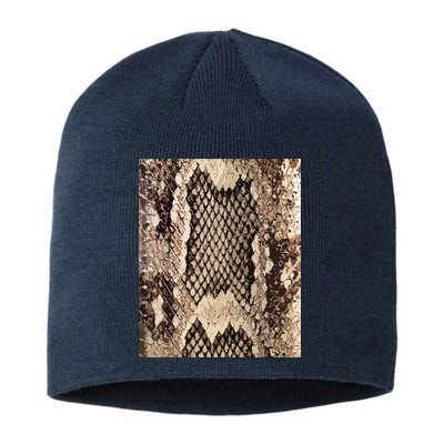 Snakeskin Print Snake Reptile Animal Rattlesnake Sustainable Beanie