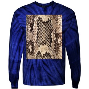 Snakeskin Print Snake Reptile Animal Rattlesnake Tie-Dye Long Sleeve Shirt