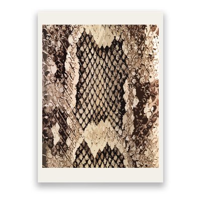 Snakeskin Print Snake Reptile Animal Rattlesnake Poster