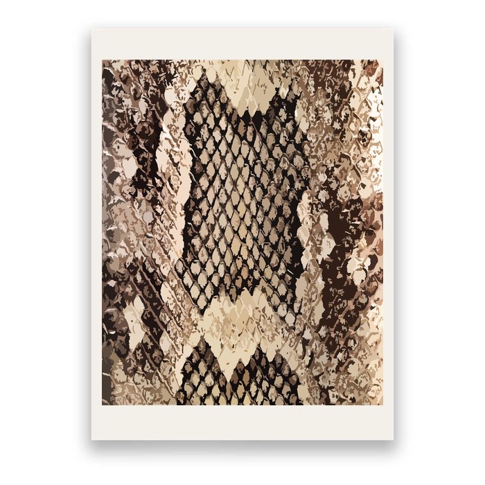 Snakeskin Print Snake Reptile Animal Rattlesnake Poster