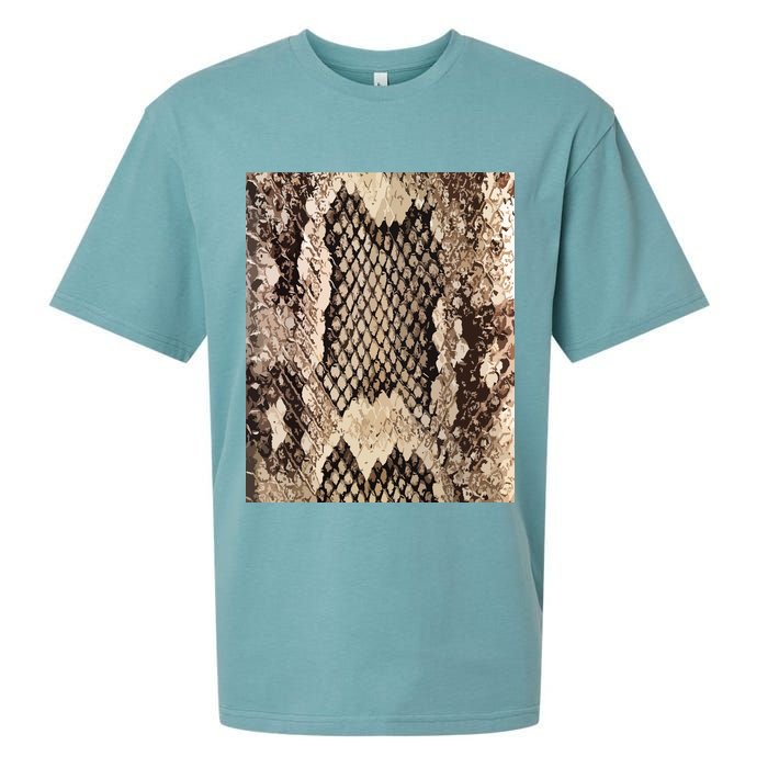 Snakeskin Print Snake Reptile Animal Rattlesnake Sueded Cloud Jersey T-Shirt