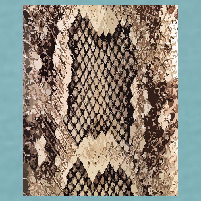 Snakeskin Print Snake Reptile Animal Rattlesnake Sueded Cloud Jersey T-Shirt