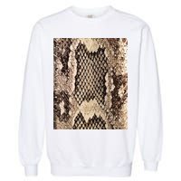 Snakeskin Print Snake Reptile Animal Rattlesnake Garment-Dyed Sweatshirt
