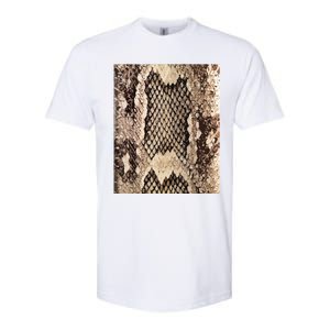 Snakeskin Print Snake Reptile Animal Rattlesnake Softstyle CVC T-Shirt