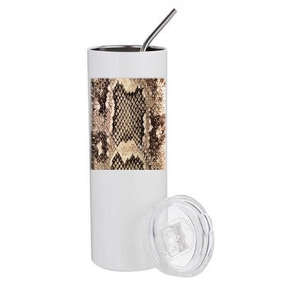 Snakeskin Print Snake Reptile Animal Rattlesnake Stainless Steel Tumbler