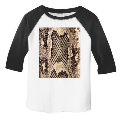 Snakeskin Print Snake Reptile Animal Rattlesnake Toddler Fine Jersey T-Shirt