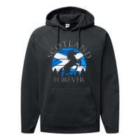 Scottish Pride Scotland Unicorn Scotland Flag Saltire Performance Fleece Hoodie