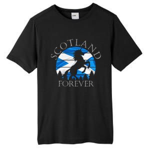 Scottish Pride Scotland Unicorn Scotland Flag Saltire Tall Fusion ChromaSoft Performance T-Shirt