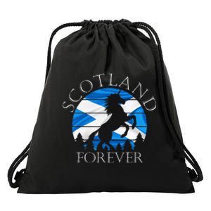 Scottish Pride Scotland Unicorn Scotland Flag Saltire Drawstring Bag