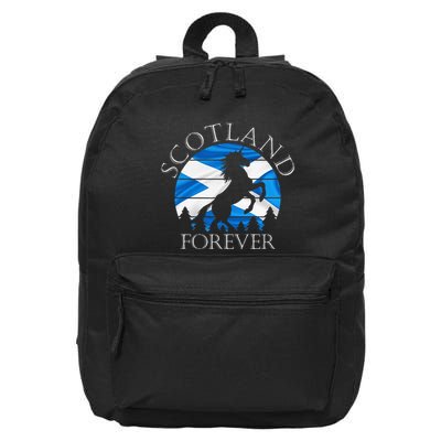 Scottish Pride Scotland Unicorn Scotland Flag Saltire 16 in Basic Backpack