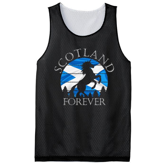 Scottish Pride Scotland Unicorn Scotland Flag Saltire Mesh Reversible Basketball Jersey Tank