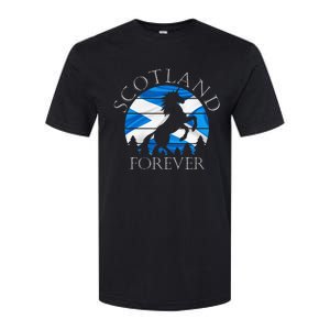 Scottish Pride Scotland Unicorn Scotland Flag Saltire Softstyle CVC T-Shirt