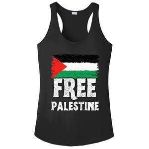 Support Palestine Show Solidarity with a Free Flag Ladies PosiCharge Competitor Racerback Tank