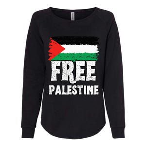 Support Palestine Show Solidarity with a Free Flag Womens California Wash Sweatshirt