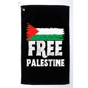 Support Palestine Show Solidarity with a Free Flag Platinum Collection Golf Towel