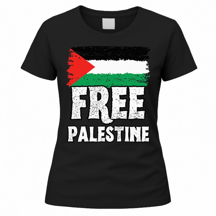 Support Palestine Show Solidarity with a Free Flag Women's T-Shirt