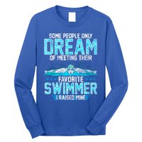 Swimming Parent Swimmer Mom Dad My Favorite Swim Meet Gift Long Sleeve Shirt