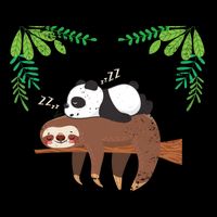 Sleeping Panda Sloth Gift Impact Tech Backpack