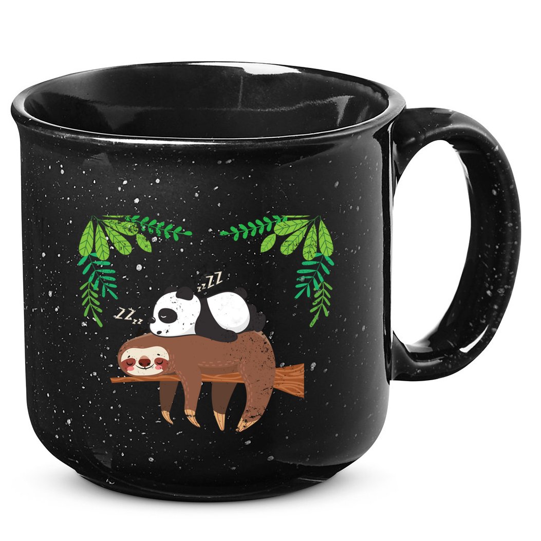 Sleeping Panda Sloth Gift 15oz Campfire Ceramic Mug