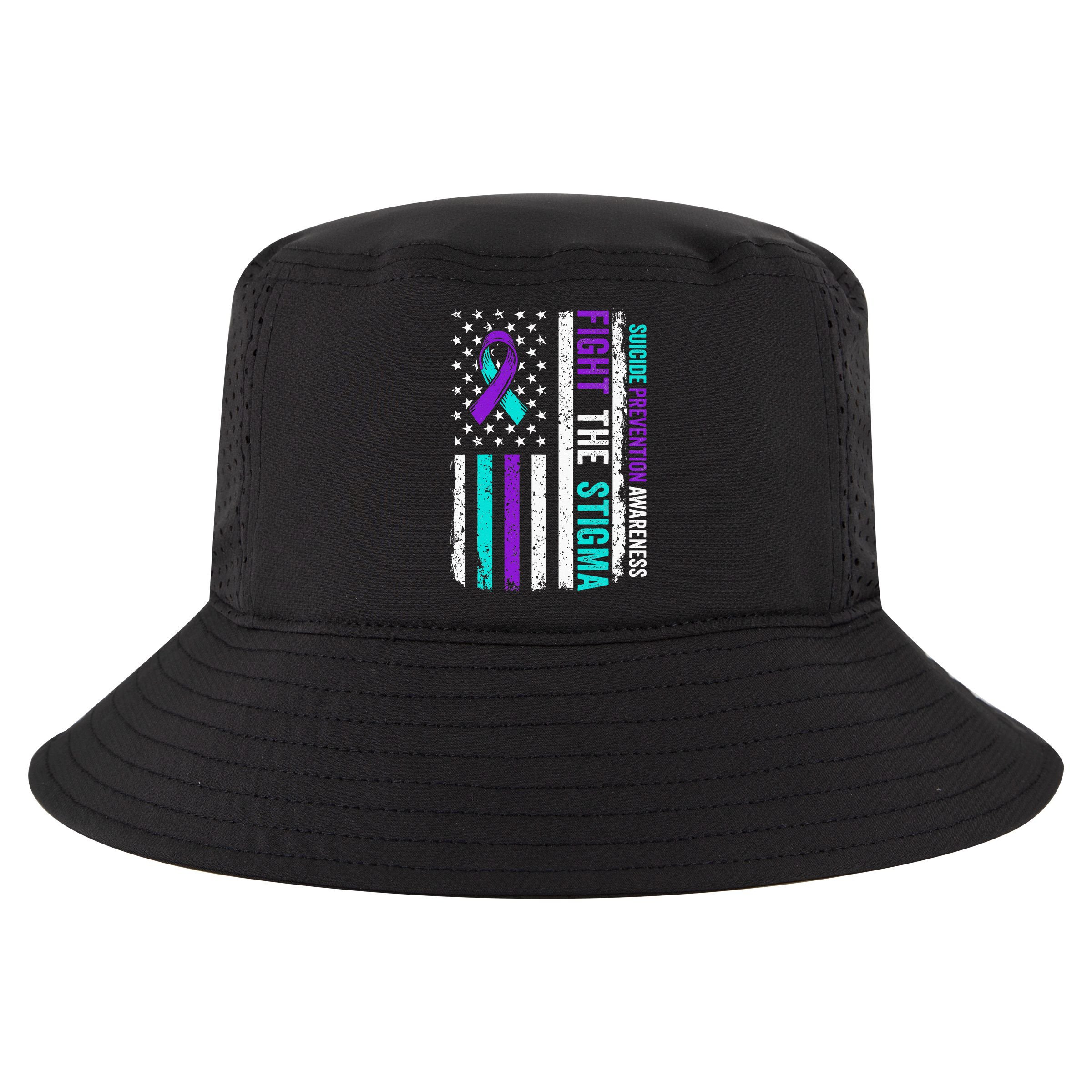 Suicide Prevention Support Fight Stigma Suicide Awareness Cool Comfort Performance Bucket Hat