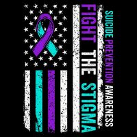 Suicide Prevention Support Fight Stigma Suicide Awareness Cooling Performance Crew T-Shirt