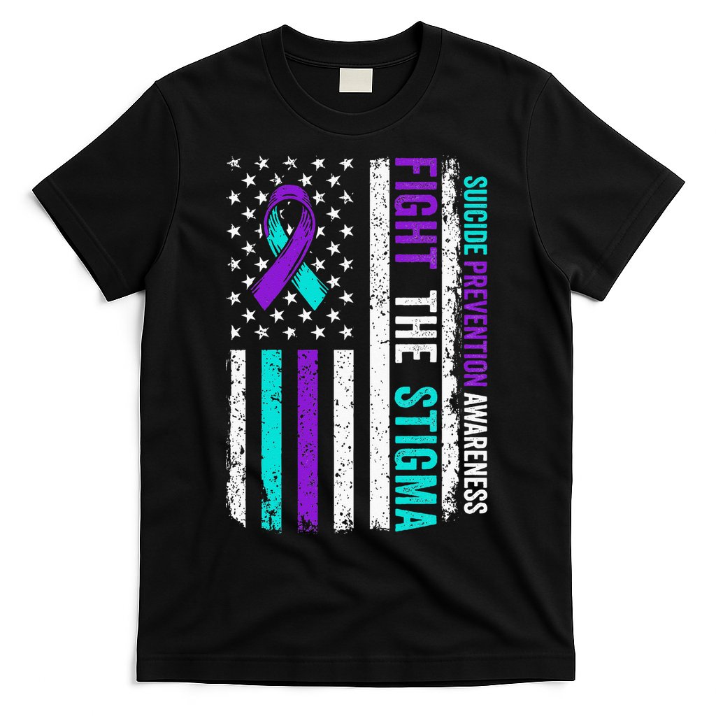 Suicide Prevention Support Fight Stigma Suicide Awareness T-Shirt