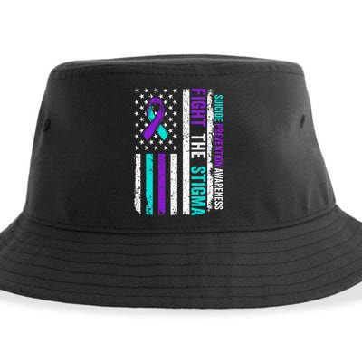 Suicide Prevention Support Fight Stigma Suicide Awareness Sustainable Bucket Hat