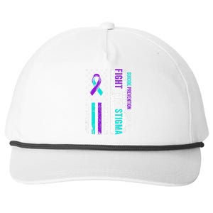 Suicide Prevention Support Fight Stigma Suicide Awareness Snapback Five-Panel Rope Hat