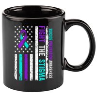 Suicide Prevention Support Fight Stigma Suicide Awareness 11oz C Handle Ceramic Mug