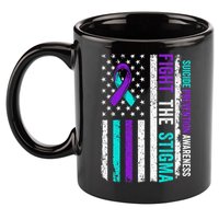 Suicide Prevention Support Fight Stigma Suicide Awareness 11oz C Handle Ceramic Mug