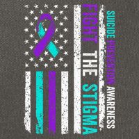 Suicide Prevention Support Fight Stigma Suicide Awareness Cotton Canvas Backpack
