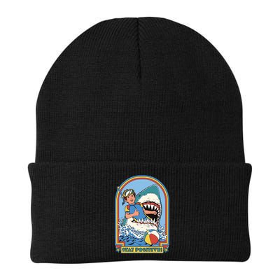 Stay Positive Shark Attack Comic Beanie