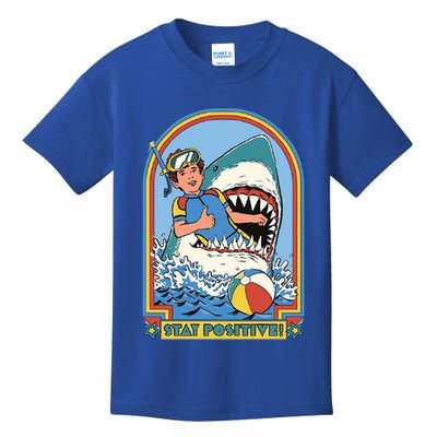 Stay Positive Shark Attack Comic Kids T-Shirt