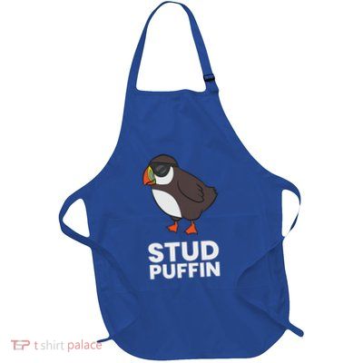 Stud Puffin Seabird Stuf Muffin Iceland Puffin Bird Full-Length Apron With Pockets