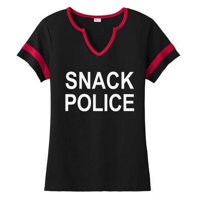 Snack Police Ladies Halftime Notch Neck Tee