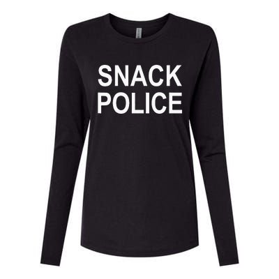 Snack Police Womens Cotton Relaxed Long Sleeve T-Shirt