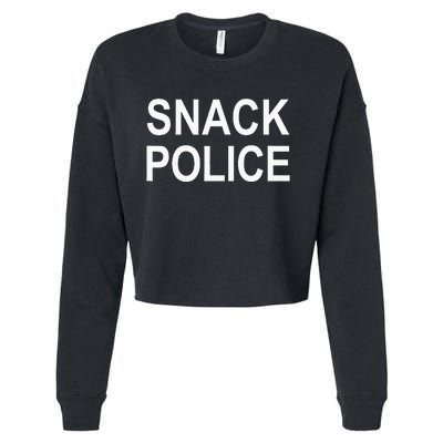 Snack Police Cropped Pullover Crew