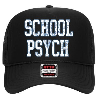 School Psychologist High Crown Mesh Back Trucker Hat