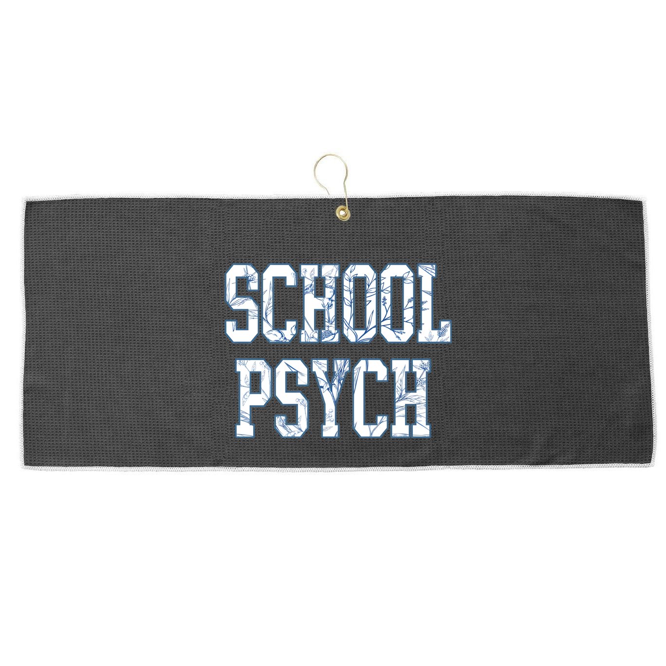 School Psychologist Large Microfiber Waffle Golf Towel