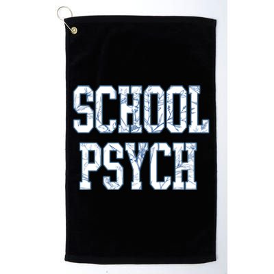 School Psychologist Platinum Collection Golf Towel