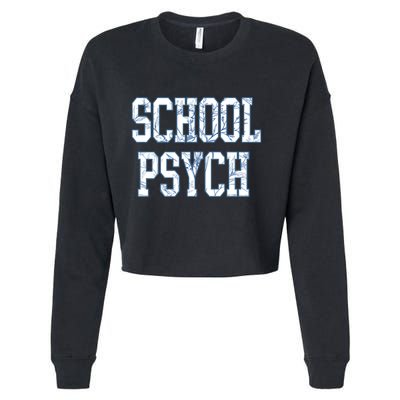 School Psychologist Cropped Pullover Crew